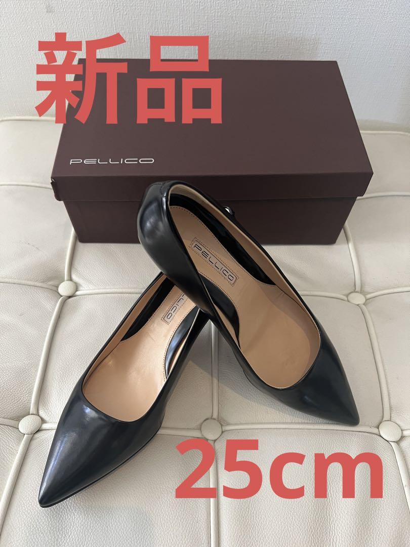 【新品】PELLICO ペリーコ パンプス アンドレア ポインテッドトゥ38 黒