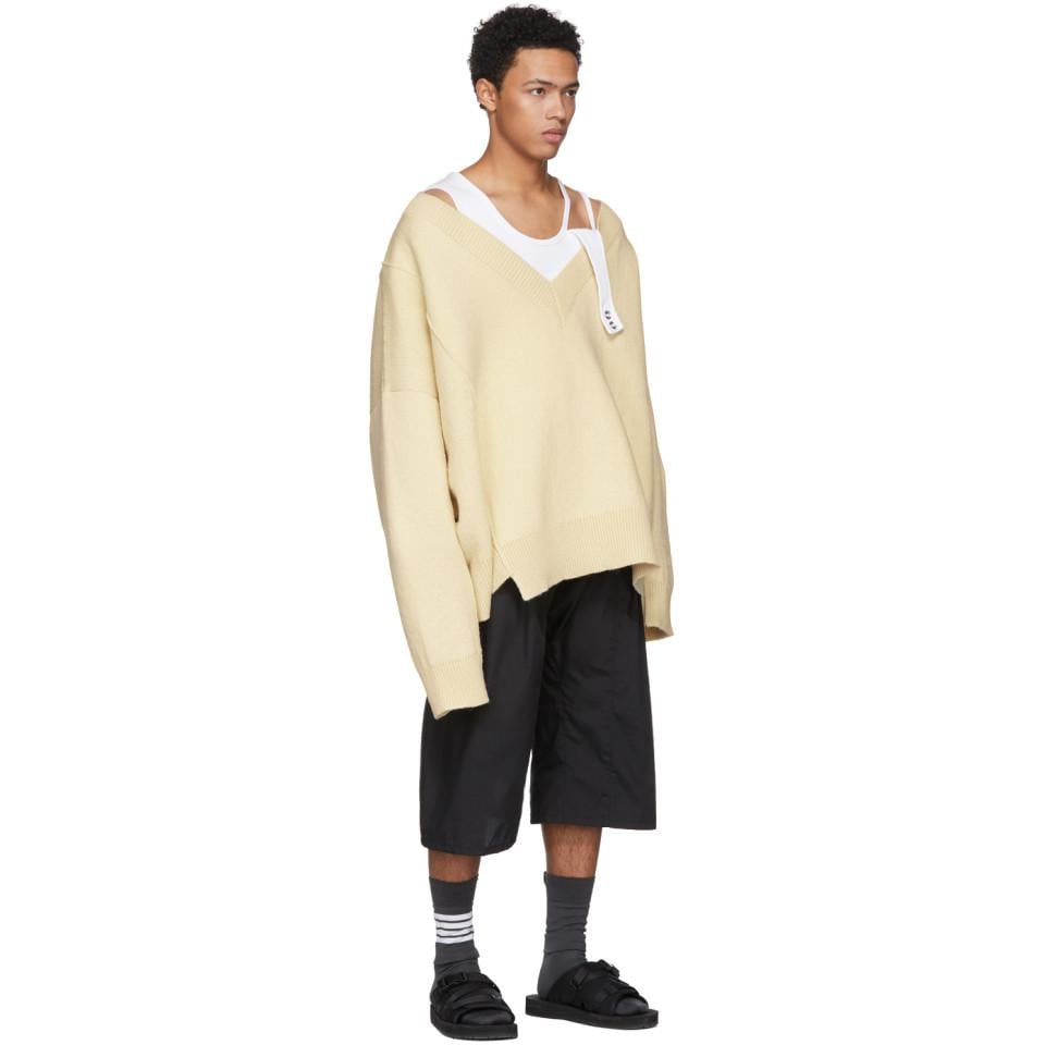 Raf Simons White Classic Oversized Sweater for Men | Lyst