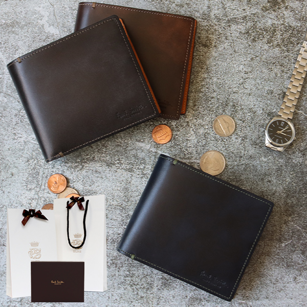 ポールスミス コレクション 財布 Paul Smith メンズ 折り財布 二つ折り 小銭入れあり PCステインカーフ ブランド 正規品 新品 ギフト  プレゼント 男性 彼氏 J312N | コレカラスタイル