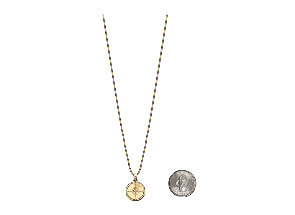 Supreme Undercover Public Enemy 14K Gold Pendant 