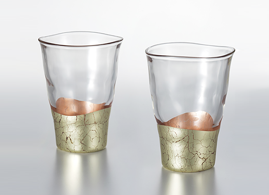 箔一】貫入 タンブラー さくら 〜金箔（金沢箔）の酒器〜 | 日本製高級 
